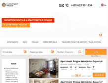 Tablet Screenshot of e-apartment-prague.com
